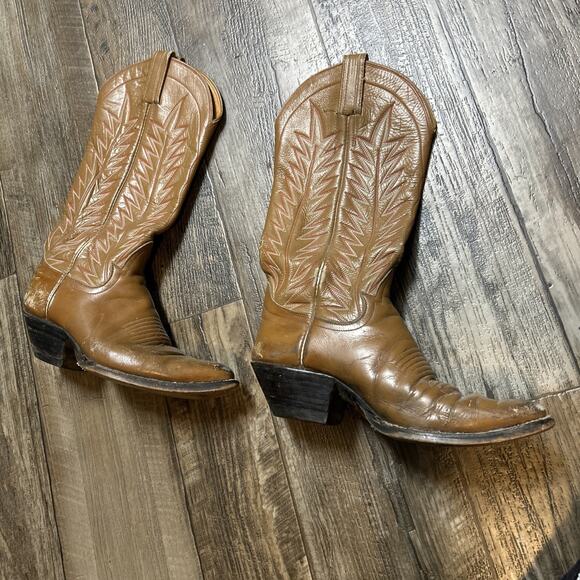 Hondo Shoes - Vintage Hondo Ostrich Ladies Seven And A Half Boot Size 7